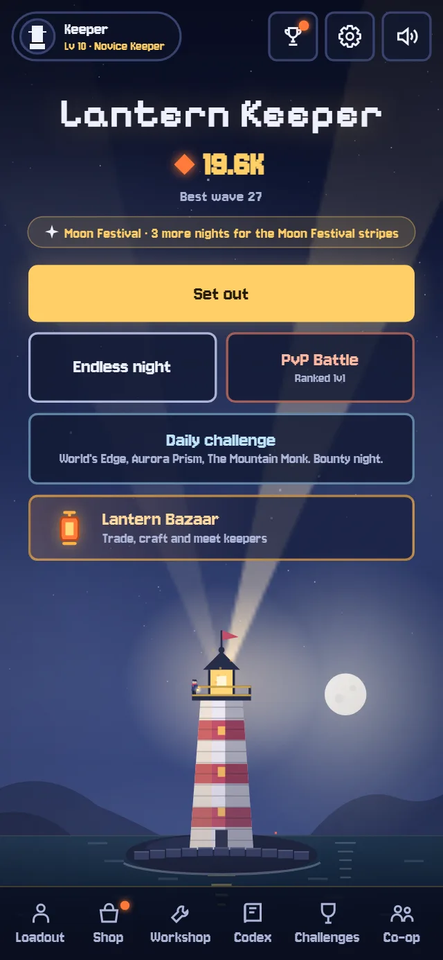 The same home screen on a phone.
